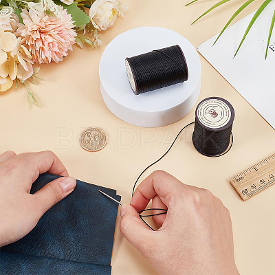Round Waxed Polyester Thread String YC-OC0001-07B-01-1