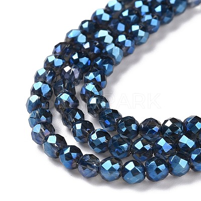 Electroplate Transparent Glass Beads Strands LS-GLAA-H021-01B-FR05-1