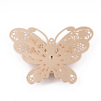 Brass Filigree Joiners Links KK-S353-002LG-1