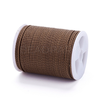 Round Waxed Polyester Cord X-YC-G006-01-1.0mm-03-1