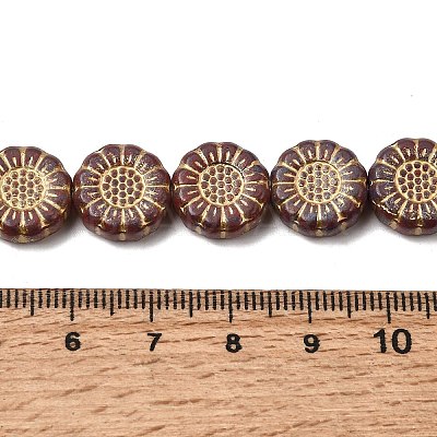 Painted Glass Beads Strands GLAA-Z021-06-1
