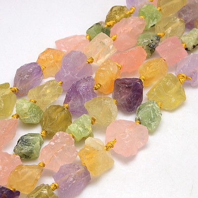 Natural Mixed Gemstone Beads Strands X-G-L159-10-1