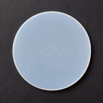 DIY Flat Round Cup Mat Silicone Molds X-DIY-E036-02-1