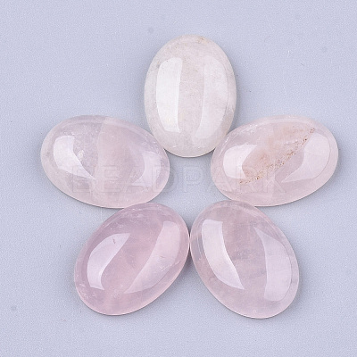 Natural Rose Quartz Cabochons X-G-S349-25A-07-1