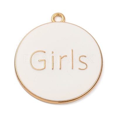 Alloy Enamel Pendants ENAM-M009-02C-01G-1