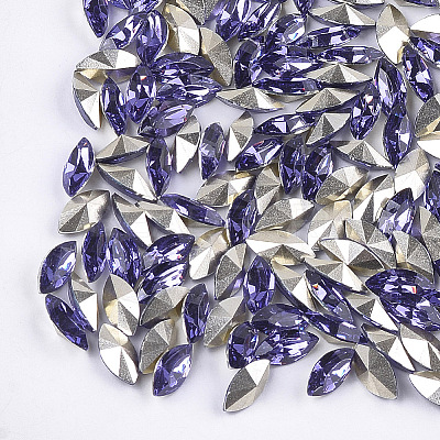 Pointed Back Resin Rhinestone Cabochons CRES-S381-4x8mm-B18-1