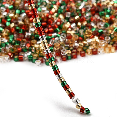 4 Colors 11/0 Christmas MIYUKI Delica Seed Beads SEED-X0058-20-1