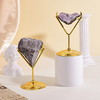 Iron Moon Mineral Rock Display Stands ODIS-WH0030-240G-1