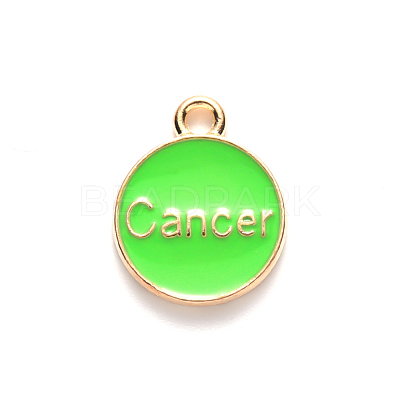 Alloy Enamel Pendants X-ENAM-S124-01B-06D-1