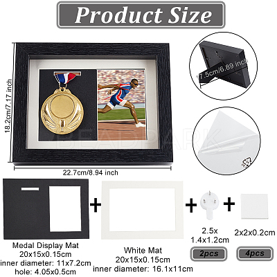 Natural Wood Photo Frames DJEW-WH0038-73A-1