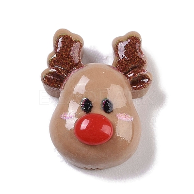 Opaque Christmas Theme Resin Cabochons RESI-H162-06M-1