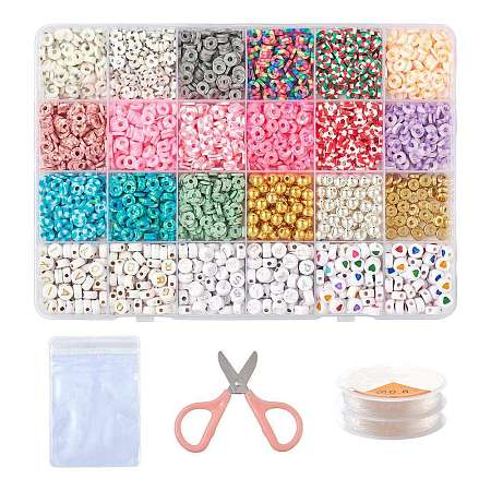 DIY Polymer Clay Beads Bracelet Making Kits DIY-FS0002-29-1