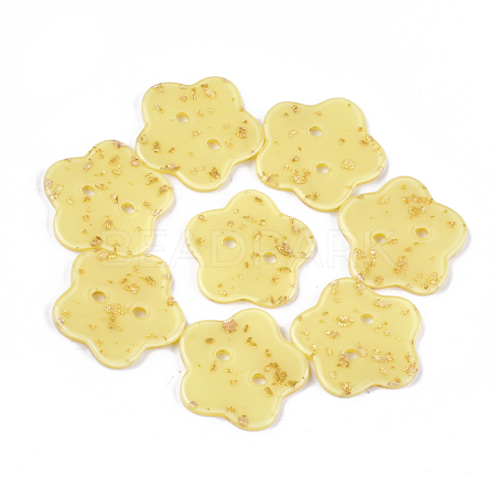 2-Hole Cellulose Acetate(Resin) Buttons BUTT-S023-13B-02-1