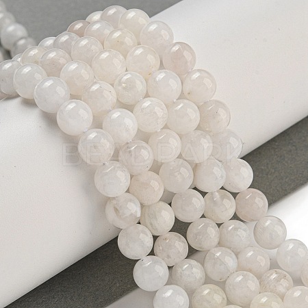 Natural Rainbow Moonstone Beads Strands G-C068-8mm-1A-1