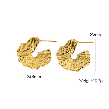 304 Stainless Steel Stud Dangle Earrings WG9EBE5-01-1