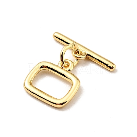 Brass Toggle Clasps KK-G416-67G-1