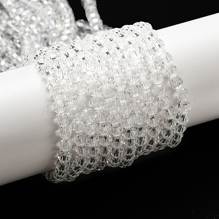 Transparent Glass Beads Strands EGLA-A035-T4mm-D19-1
