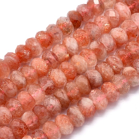 Natural Sunstone Beads Strands G-O170-68B-1