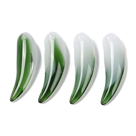 Transparent Spray Painted Glass Pendants GLAA-S202-02A-1