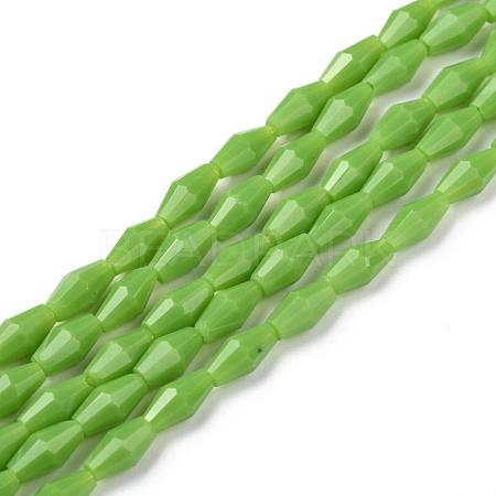 Opaque Glass Beads Strands GLAA-P001-03A-02-1
