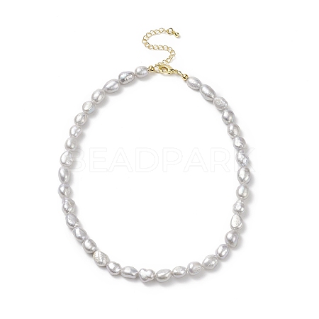 Natural Pearl Beaded Necklaces for Women NJEW-JN04107-05-1