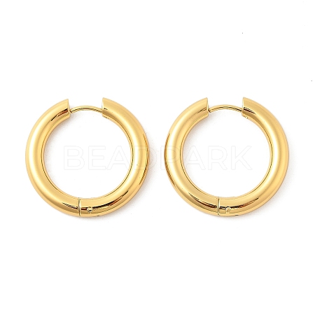 202 Stainless Steel Huggie Hoop Earrings EJEW-O087-08M-G-1