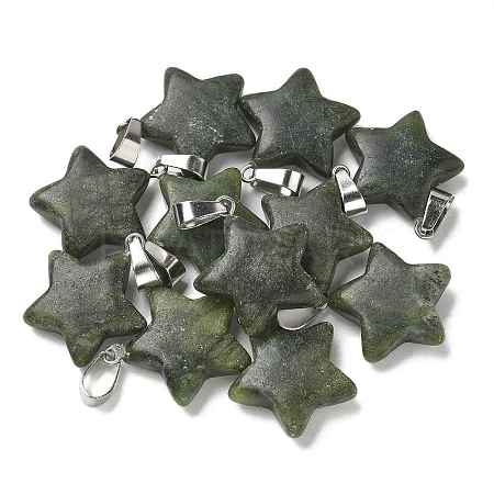 Natural Southern Jade Pendants G-B127-12P-10-1