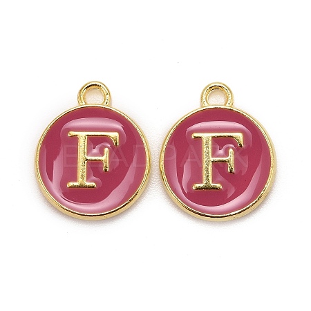 Golden Plated Alloy Enamel Charms LS-ENAM-S118-08F-1