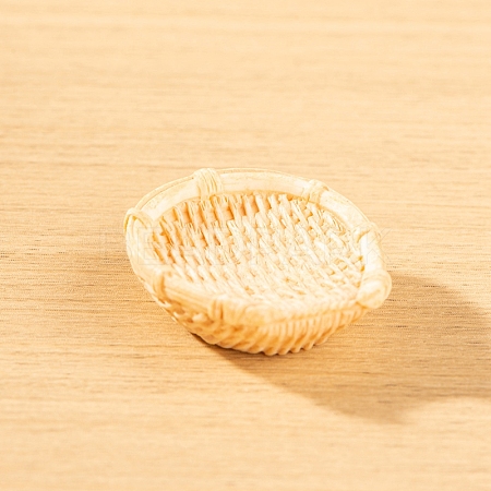 Resin Bamboo Rattan Miniature Basket Ornaments PW-WG81F97-10-1