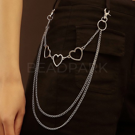 Iron 3 Layer Tassel Trousers Chains WG053FD-03-1