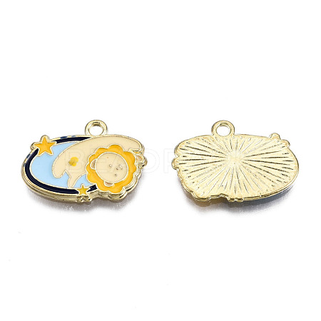 Alloy Enamel Pendants ENAM-N059-78-1