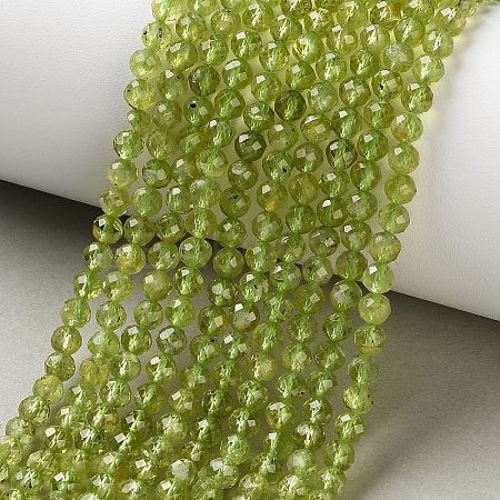 Natural Peridot Beads Strands G-Z150-A01-4mm-1