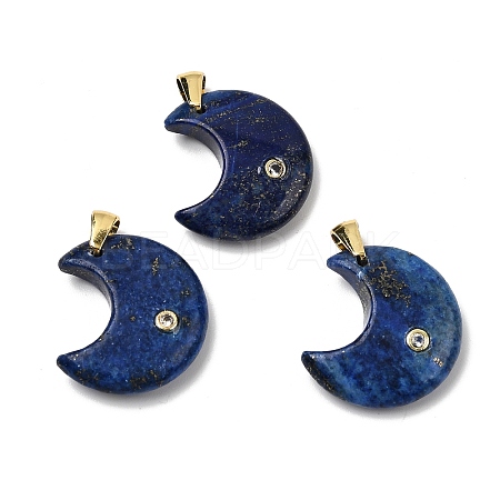 Dyed Natural Lapis Lazuli Pendants G-A297-02G-07-1