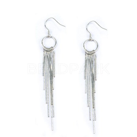 925 Sterling Silver Dangle Earrings EJEW-BB47723-B-1