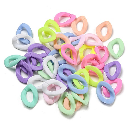 Frosted Acrylic Linking Rings FACR-Q013-02-1