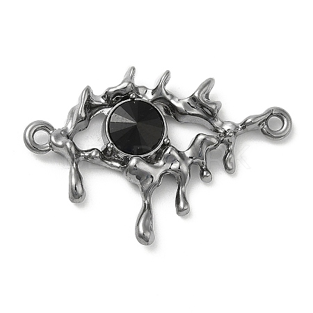 Alloy Jet Rhinestone Pendants LS-PALLOY-P294-01B-02-1