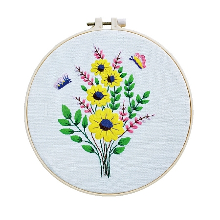 Spring Flower DIY Embroidery Kits WG22822-01-1