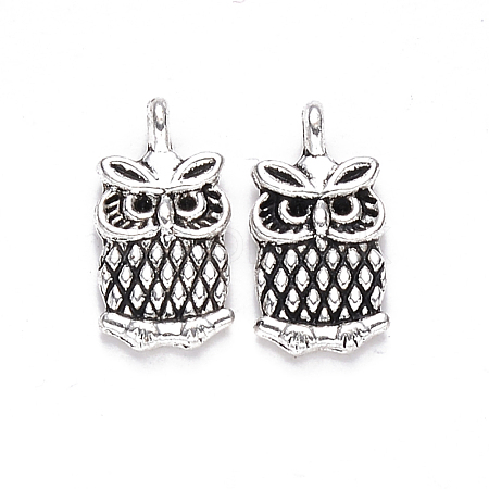 Tibetan Style Alloy Charms TIBEP-S319-082AS-RS-1