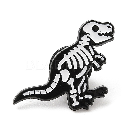 Halloween Skeleton Enamel Pins JEWB-G023-02C-1