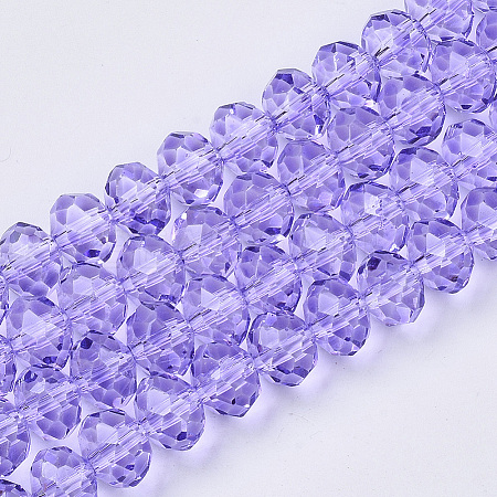 Baking Paint Glass Beads Strands EGLA-Q120-E-B01-1