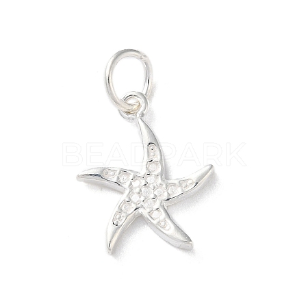 925 Sterling Silver Sea Animal Starfish Charms STER-E071-02S-06-1