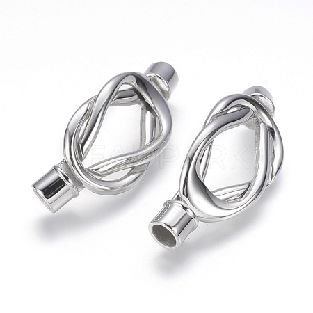 304 Stainless Steel Magnetic Clasps X-STAS-G143-74P-1