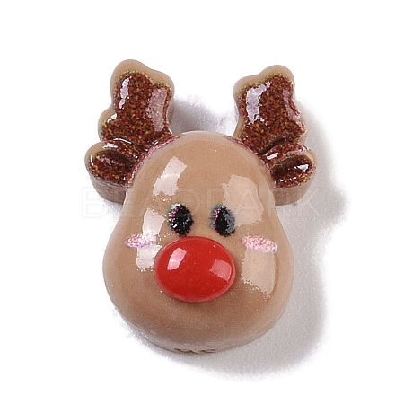 Opaque Christmas Theme Resin Cabochons RESI-H162-06M-1