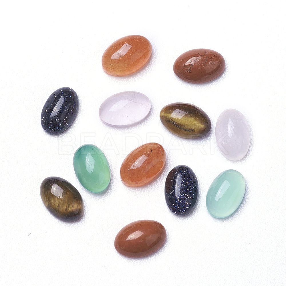 Natural & Synthetic Mixed Stone Cabochons - Beadpark.com