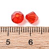 Faceted Bicone Transparent Acrylic Beads DBB6mm07-2
