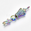 Plated Alloy Bead Cage Pendants PALLOY-S119-049-3