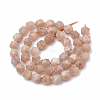 Natural Sunstone Beads Strands G-S332-8mm-008-3