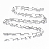 304 Stainless Steel Textured Paperclip Chains CHS-S006-JN954-1-3