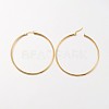 Ion Plating(IP) 304 Stainless Steel Hoop Earrings EJEW-N0016-11G-K-2