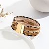 Leather Multi-strand Bracelets PW-WG44847-02-2